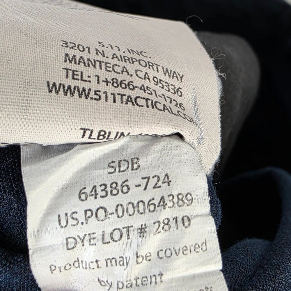5.11 Tactical Cargo Pants Straight Leg Navy Utility size 12 Regular - Picture 7 of 8